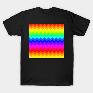 Colorful Zig Zag pattern T-Shirt